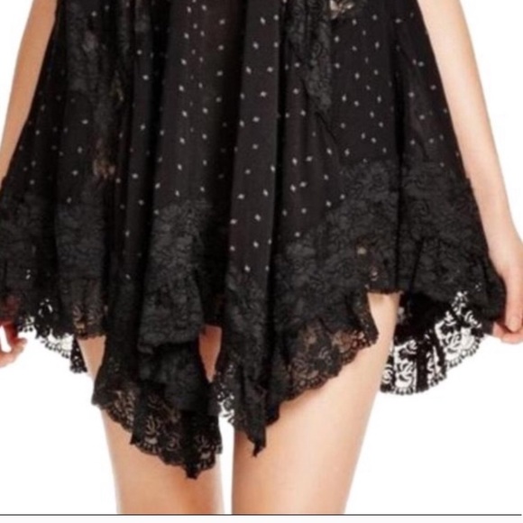 Free People black slip dress NEW without tag - Picture 4 of 4